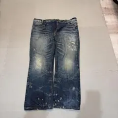 GILDAN ダメージ加工ストレートジーンズ