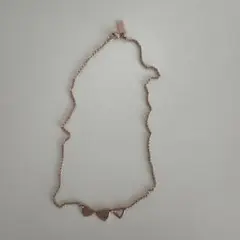 coach 3連ハートネックレス　ピンクゴールド