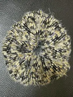 限定　ブラックブルーラメツイードシュシュ