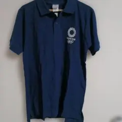 【未使用タグ付き】東京2020 オリンピックエンブレム ポロシャツ M ネイビー