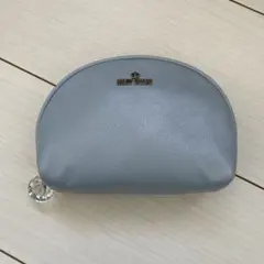 マリークワント ポーチ クリスタルビジュー ラウンドポーチ 水色