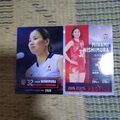 バレーボール女子日本代表 西村弥菜美 トレーディングmini色紙 - メルカリ
