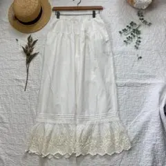 サマンサモスモス★ｓｍ２★オフ⋆綿麻⋆裾レース*スカラップレースぺチパンツ