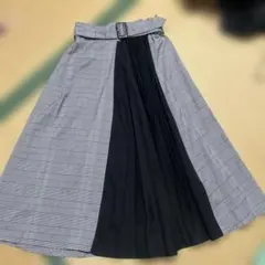 ロングスカート　INGNI チェック　Mサイズ　切り返し