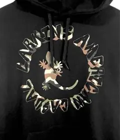 LARKINS ラーキンス ヤモリ 迷彩柄 ロゴ 薄手パーカー L 袖プリントのサムネイル