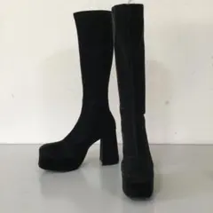 厚底レディースブーツ　24.5センチ