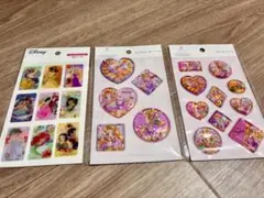 ウォーターシール　セリア　ディズニー　プリンセス シールセット