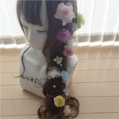 ラプンツェル髪飾り♡パステル