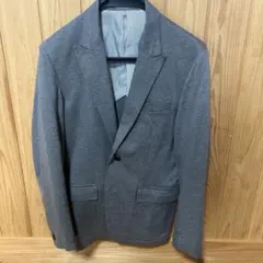 COMME CA ISM グレー テーラードジャケット スウェット素材 M