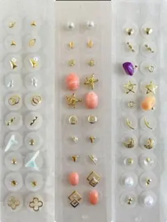 耳つぼジュエリー 耳つぼ ロンハーマン 天然石 ニュアンス シェル コーラル