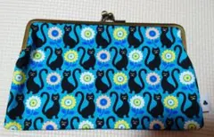 梅*酒様 ayanokoji あやの小路　アヤノコウジ　ネコネコ　ポーチ　がま口