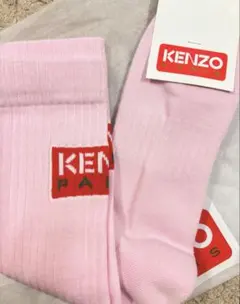 【新品】KENZO PARIS ロゴ リブソックス（ライトピンク）のサムネイル