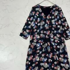 COMPTOIR DES COTONNIERS 七分袖 ひざ丈 ワンピース 7