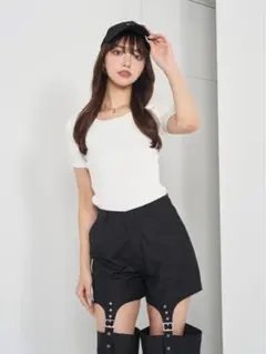 Darich DDロゴレザーニットトップスのサムネイル