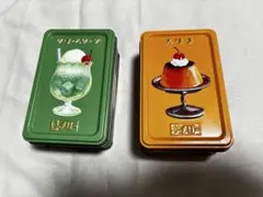メリーチョコレート 缶 2個セット レトロ 空缶　小物入れのサムネイル