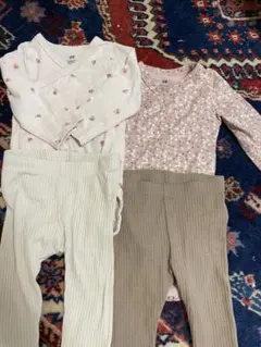 H&M ベビー ロンパース スパッツセット60 2-4M