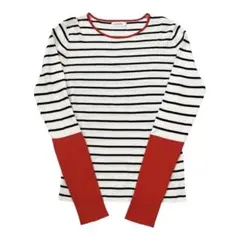 【LEPSIM/レプシィム】美品✨ 長袖ニット トップス ボーダー フリーサイズ