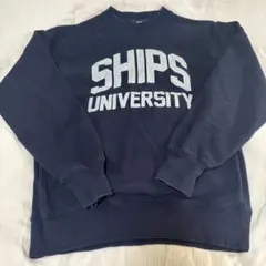 SHIPS トレーナー ネイビー 紺