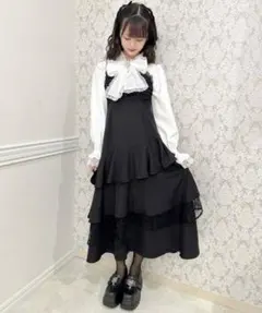 ROJITA 花柄シアーラッフルワンピース - メルカリ