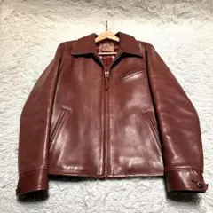 お値下げしました。 美品　室内での試着のみY2LEATHER 42 ホースハイド Y'2 LEATHER ワイツーレザー シングルライダース HR-42 別注 限定