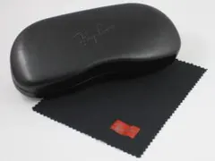 2個セット【Mサイズ】レイバン メガネケース＆メガネ拭き スチール製ハードケース