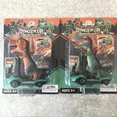 プルバックダイナソースクーター フィギュア 2個セット　新品未使用