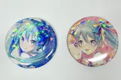 初音ミク ホログラム缶バッジ　プロセカ
