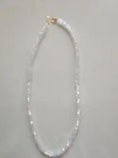 白水晶 ネックレス 信玄の里 ケース付き k18金具 - メルカリ