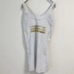 ホワイト ヨガウェア ストラップ付き バッククロス 白 スポーツ ピラティス