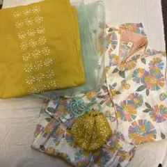 花柄浴衣ドレスセット