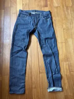 ＋J UNIQLO ダークブルー スリムフィット デニム 34-32