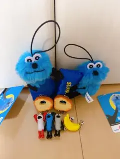 パペットスンスンマスコット2個、つなげてひょっこりマスコット6個セット