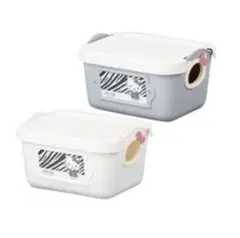 ハローキティ　フタ付き　やわらかバケツ　2個セット　ゼブラ柄　アベイル　限定品