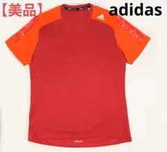 adidas　Tシャツ　レッド/オレンジ
