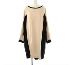 ダイアグラム グレースコンチネンタル　バックプリーツ　ワンピ　ひざ丈　ピンク