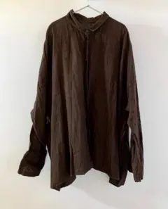 さわみつ様専用★超美品Vlas Blommeコルクトリネンシャツ柿渋染のサムネイル