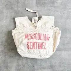 60s MISSOULIAN-SENTINEL 染み込み ニュースペーパーバッグ