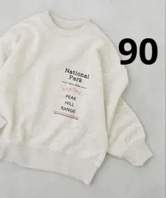 dev!rock長袖 BIGシルエット トレーナー オートミール 秋冬 90