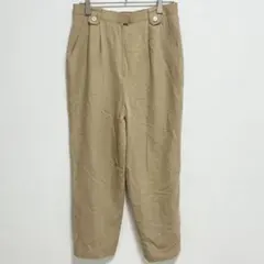 レリアン　テーパードパンツ ベージュ　2タック　綺麗め　シンプル　上品　通勤