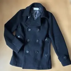 HARE 黒 ダブルハーフ コート