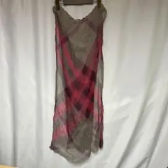 BURBERRY バーバリー シルク100% チェック ストール スカーフ