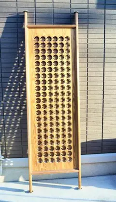 ✨希少✨　昭和レトロ 和風 間仕切り パーテーション 衝立 和柄彫り　レア □希少・時代物□和風 格子 衝立・パーテーション□間仕切り