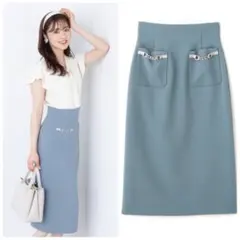 プロポーション　ビットポケットタイトスカート