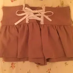 超ミニ丈キュロット風スカート