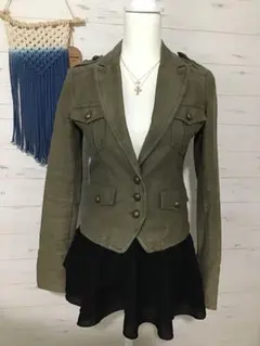 Y2K 平成ギャル ダークコア グランジ パンク お兄系 ミリタリー ジャケット