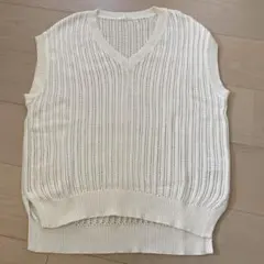 honeys ハニーズ　ニットベスト　アイボリー