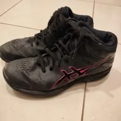 ASICS バスケットボールシューズ 黒/ピンク