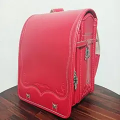 フィットちゃん ランドセル 赤 リボン刺繍