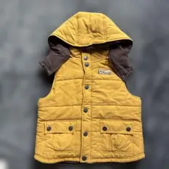 美品‼️TITICACA fuente ダウンベスト フード付き イエローのサムネイル