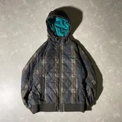 00s Columbia ダウンジャケット キルティング リブ 短丈 y2k